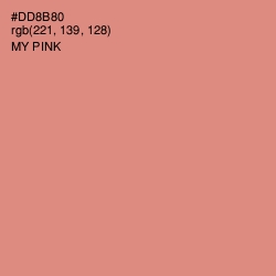 #DD8B80 - My Pink Color Image