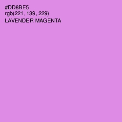 #DD8BE5 - Lavender Magenta Color Image