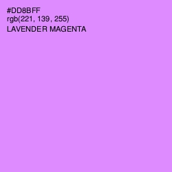 #DD8BFF - Lavender Magenta Color Image