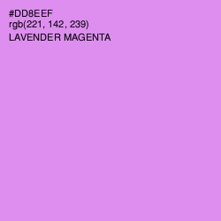 #DD8EEF - Lavender Magenta Color Image