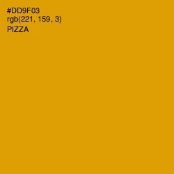 #DD9F03 - Pizza Color Image