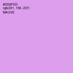 #DD9FED - Mauve Color Image
