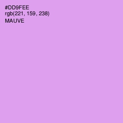 #DD9FEE - Mauve Color Image