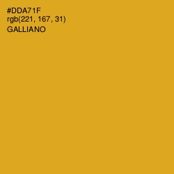 #DDA71F - Galliano Color Image