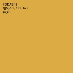 #DDAB43 - Roti Color Image