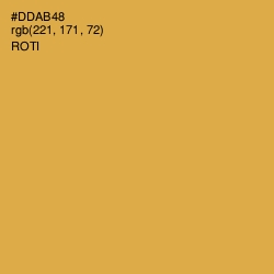 #DDAB48 - Roti Color Image