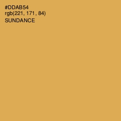 #DDAB54 - Sundance Color Image