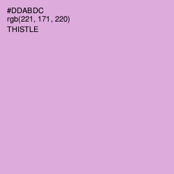 #DDABDC - Thistle Color Image