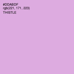 #DDABDF - Thistle Color Image