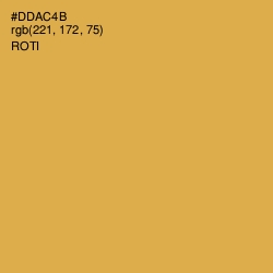 #DDAC4B - Roti Color Image