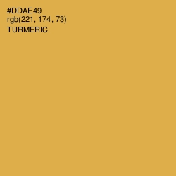 #DDAE49 - Turmeric Color Image