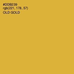 #DDB239 - Old Gold Color Image