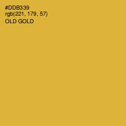 #DDB339 - Old Gold Color Image