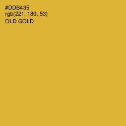 #DDB435 - Old Gold Color Image