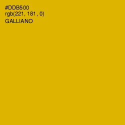 #DDB500 - Galliano Color Image