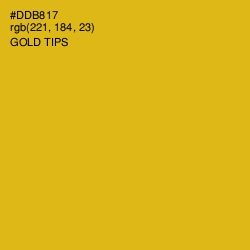 #DDB817 - Gold Tips Color Image