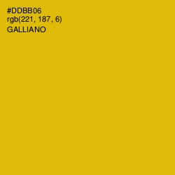 #DDBB06 - Galliano Color Image