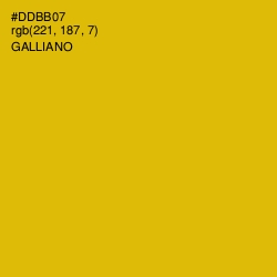 #DDBB07 - Galliano Color Image