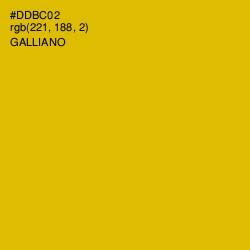 #DDBC02 - Galliano Color Image
