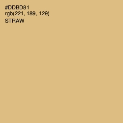 #DDBD81 - Straw Color Image