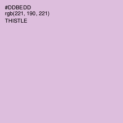 #DDBEDD - Thistle Color Image