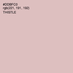 #DDBFC0 - Thistle Color Image
