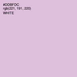 #DDBFDC - Thistle Color Image