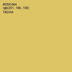 #DDC464 - Tacha Color Image
