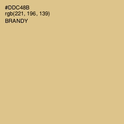 #DDC48B - Brandy Color Image