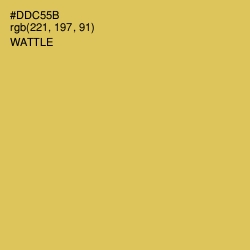 #DDC55B - Wattle Color Image