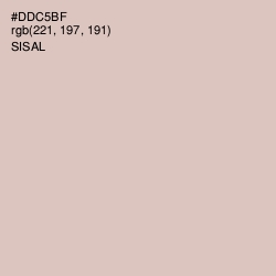 #DDC5BF - Sisal Color Image