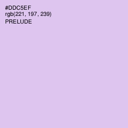 #DDC5EF - Prelude Color Image