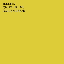 #DDCB37 - Golden Dream Color Image