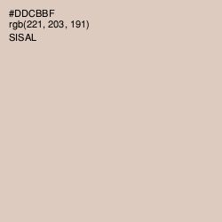 #DDCBBF - Sisal Color Image