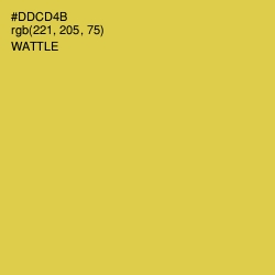 #DDCD4B - Wattle Color Image