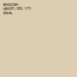 #DDCDB1 - Sisal Color Image