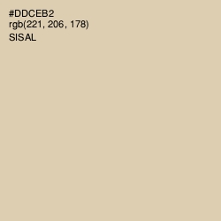 #DDCEB2 - Sisal Color Image