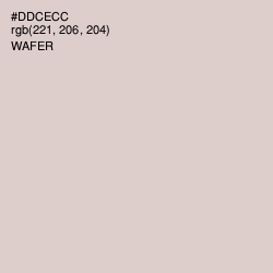 #DDCECC - Wafer Color Image