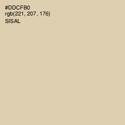 #DDCFB0 - Sisal Color Image