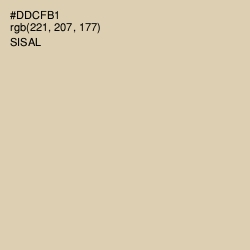 #DDCFB1 - Sisal Color Image