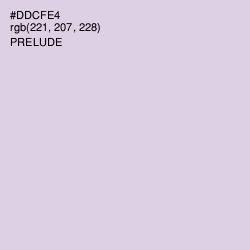 #DDCFE4 - Prelude Color Image
