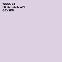 #DDD0E3 - Geyser Color Image
