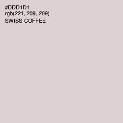 #DDD1D1 - Swiss Coffee Color Image