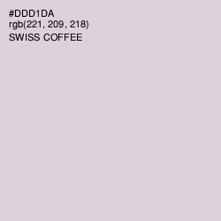 #DDD1DA - Swiss Coffee Color Image