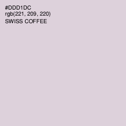 #DDD1DC - Swiss Coffee Color Image