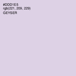 #DDD1E5 - Geyser Color Image