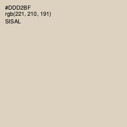 #DDD2BF - Sisal Color Image