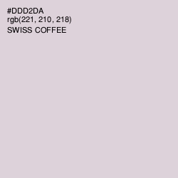 #DDD2DA - Swiss Coffee Color Image