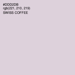 #DDD2DB - Swiss Coffee Color Image