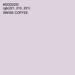 #DDD2DD - Swiss Coffee Color Image